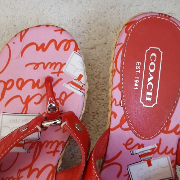 Coach Electra Espadrilles Wedge Sandals - Picture 8 of 8